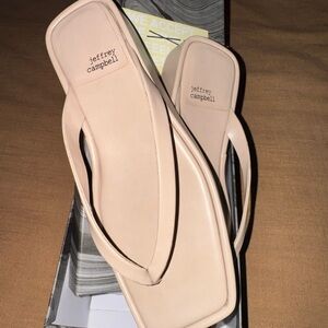 Jeffrey Campbell Cream Sandals